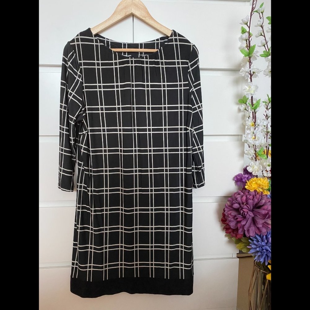 Tunic Dress - Black and White